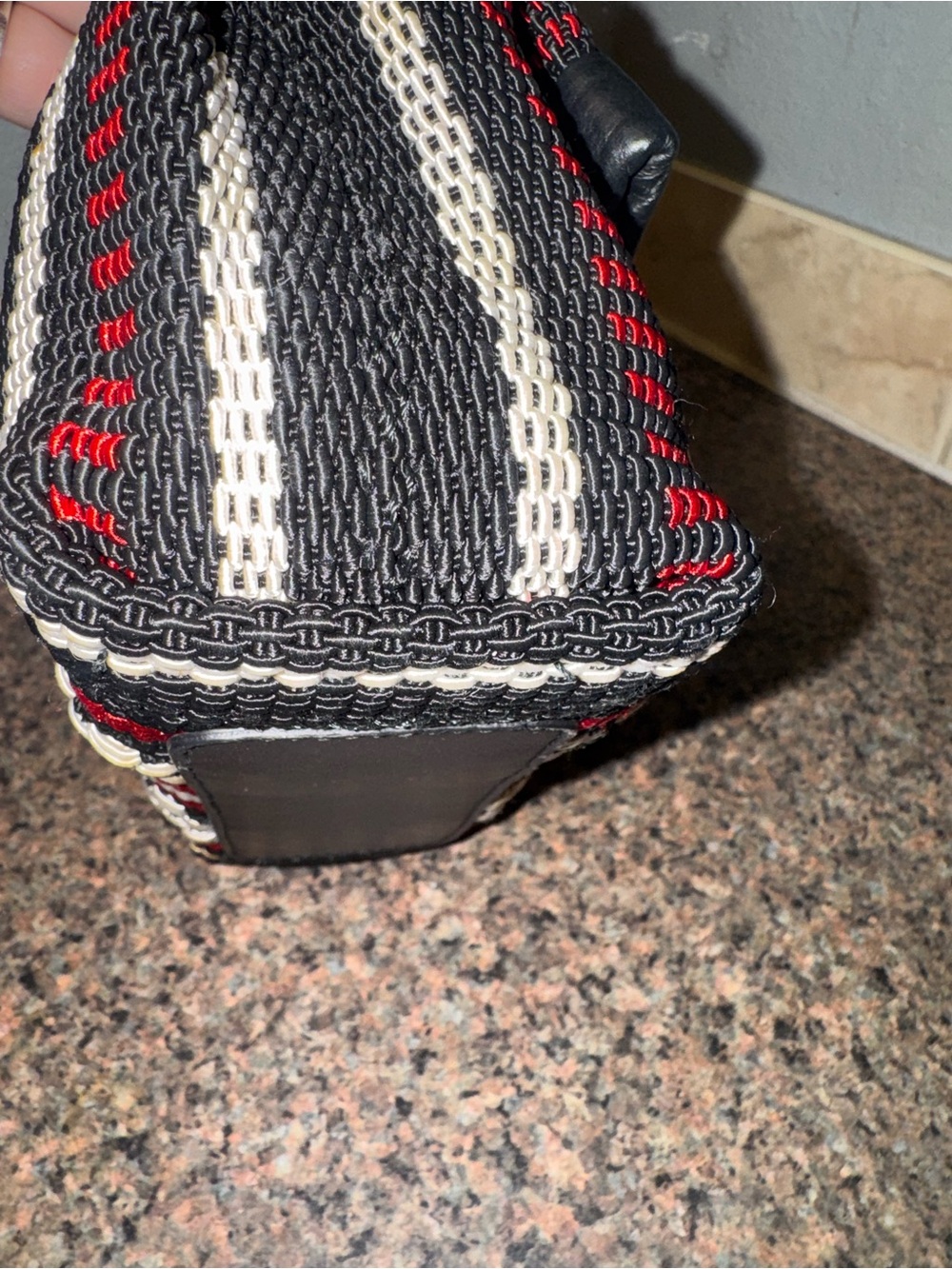 FURLA Metropolis RARE!!! Woven Stripe Crossbody Shoulder Bag - Picture 8 of 11